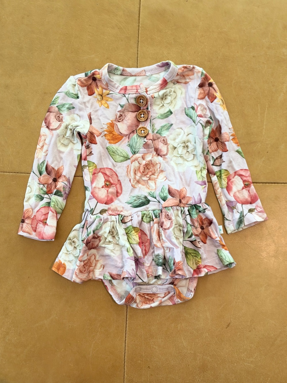 Posh Peanut Viscose Bamboo Twirl Dress 0-3M